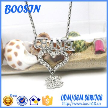 Collier pendentif personnalisé en strass personnalisé en strass